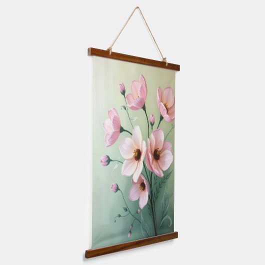 Floral Tapestry Wall Décor Hangend Wandkleed (Gebogen)