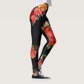 Floral tattoo rozen  roos leggings (Rechts)