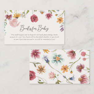 Floral Tea Baby shower Boeken voor Baby Kaarten