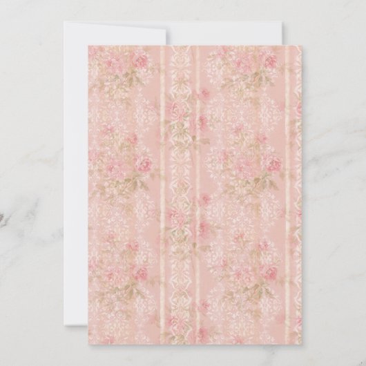  Floral Tea Baby shower Uitnodiging (Achterkant)