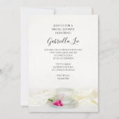 Floral Tea Cup met roze roze Vrijgezellenfeest Kaart (Voorkant)