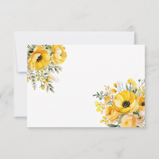 Floral Tea Cup Party Baby shower Bedankt Kaarten (Achterkant)