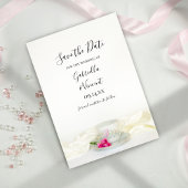 Floral Tea Cup Roze bruiloft sparen Datum Save The Date