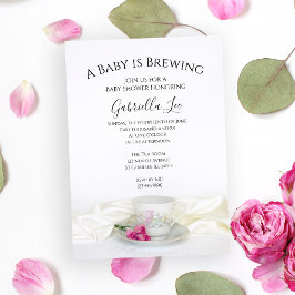 Floral Tea Cup Roze Roses Baby is een brouwerij Kaart