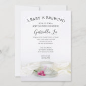 Floral Tea Cup Roze Roses Baby is een brouwerij Kaart (Voorkant)