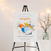 Floral Tea Cup Vrijgezellenfeest Tea Party Welkom