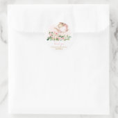 Floral Tea Garden Verjaardagsfeest Ronde Sticker (Tas)