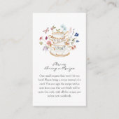 Floral Tea Informatiekaartje (Voorkant)