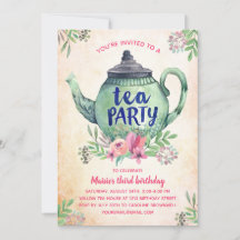  Floral Tea Party Birthday