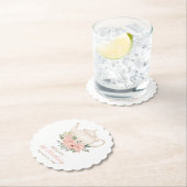 Floral Tea Party Birthday Kartonnen Onderzetters (Insitu)