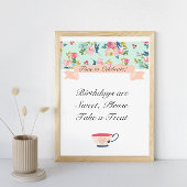 Floral Tea Party Poster