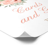 Floral Tea Party verjaardagskaarten en geschenken Poster (Hoek)