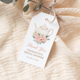 Floral Tea Party Vrijgezellenfeest dank u Cadeaulabel