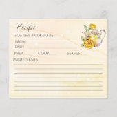 Floral tea party vrijgezellenfeest receptkaart (Voorkant)