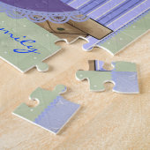 Floral Tea Pot Quilt Block Boxed Puzzle Legpuzzel (Zijkant)