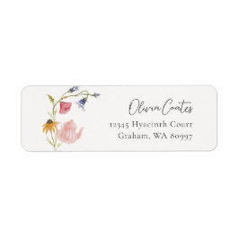Floral Tea Retour Adres Label