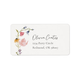 Floral Tea Retour Adres Label