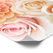 Floral Tea Vrijgezellenfeest Welkom Poster (Hoek)