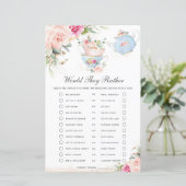 Floral Tea zou een soort bridal-spel zijn (Staand voorkant)