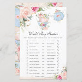 Floral Tea zou een soort bridal-spel zijn (Voorkant / Achterkant)