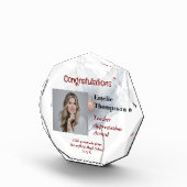 Floral Teacher Appreciation Award Keepsake Foto (Rechts)