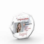 Floral Teacher Appreciation Award Keepsake Foto (Links)