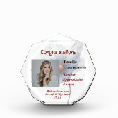 Floral Teacher Appreciation Award Keepsake Foto (Voorkant)