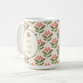 Floral Teacher Appreciation Mug | Custom Name Koffiemok (Voorkant links)