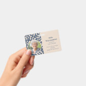 Floral Teacher Educator Personeel Foto ID Badge (Handheld)