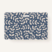 Floral Teacher Educator Personeel Foto ID Badge (Achterkant)