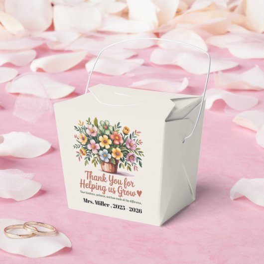 Floral Teacher Gift Box – Dank u Bedankdoosjes (Huwelijk)