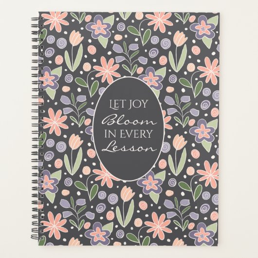 Floral Teacher Planner - Let Joy Bloom Design (Voorkant)