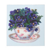 Floral Teacup Classic  Illustratie Notitieblok (Voorkant)