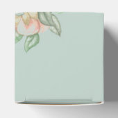 Floral Teacup Elegant Custom Bedankt Bericht Bedankdoosjes (Bovenkant)