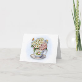 Floral Teacup Note Kaart