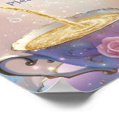 Floral Teacup & Teapot - Pastel Elegant Tea Party Poster (Hoek)