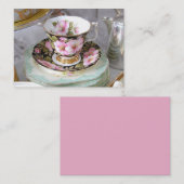  Floral Teacup Visitekaartje (Voorkant / Achterkant)