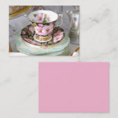  Floral Teacup Visitekaartje (Voorkant / Achterkant)