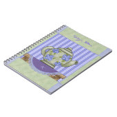 Floral Teapot Quilt Block Notebook Notitieboek (Linkerzijde)
