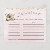 Floral Teapot Vrijgezellenfeest Tea Party Recipe K (Voorkant)