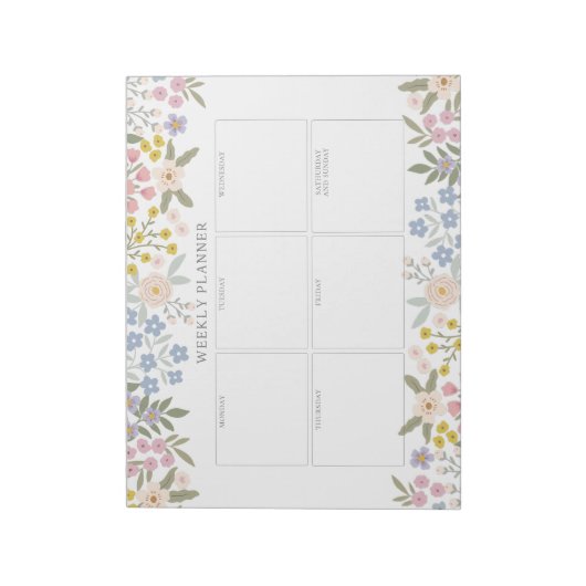 Floral Tearaway Paper Pad Notitieblok (Linkerzijde)