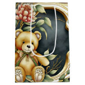 FLoral Teddy Bear letter C Medium Cadeauzakje (Achterkant)