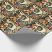 FLoral Teddy Bear letter P Cadeaupapier (Hoek)