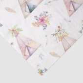 Floral TeePee Gift Wrapping-papier Tissuepapier (Detail)