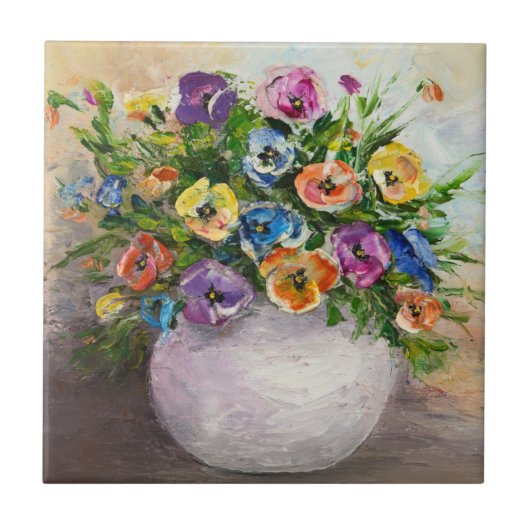 Floral Tegel Design Tegeltje (Voorkant)