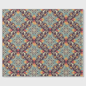 Floral Tegel Pattern Cadeaupapier (Vlak)