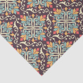 Floral Tegel Pattern Tissuepapier (Detail)