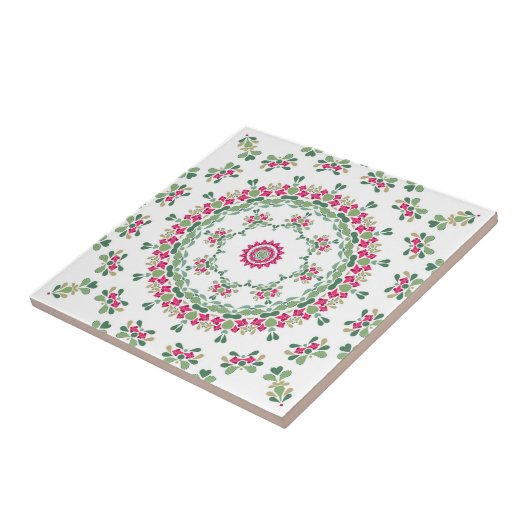 Floral Tegeltje (Zijkant)