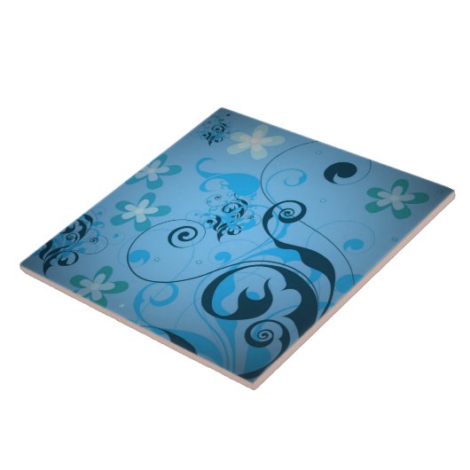 Floral Tegeltje (Zijkant)