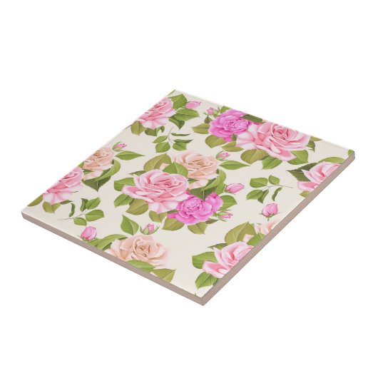 Floral Tegeltje (Zijkant)